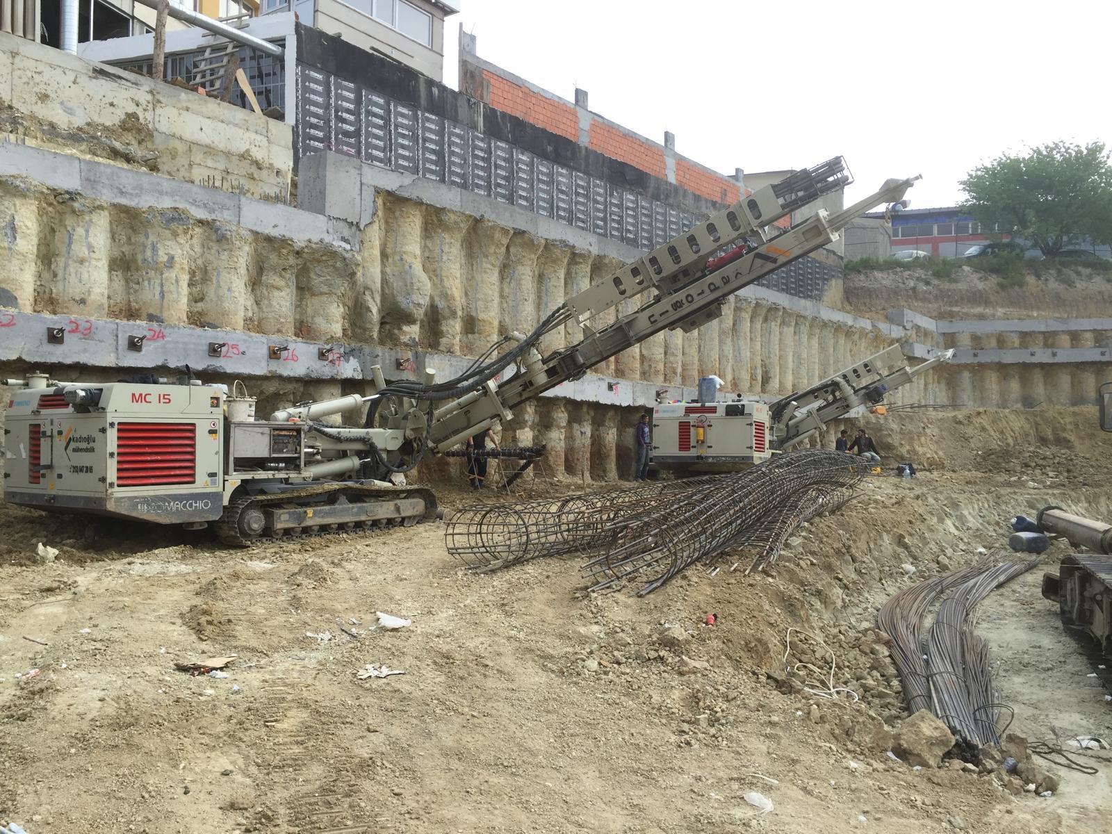 Geonem Zemin Ankraj ve Fore Kazık Makine Parkı Uygulaması